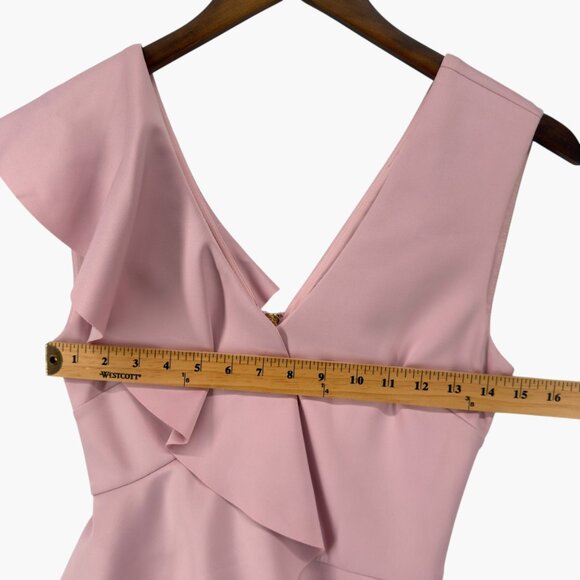 Ted Baker Lantaa Light Pink Ruffle Mini Dress Size 0 - Picture 5 of 8